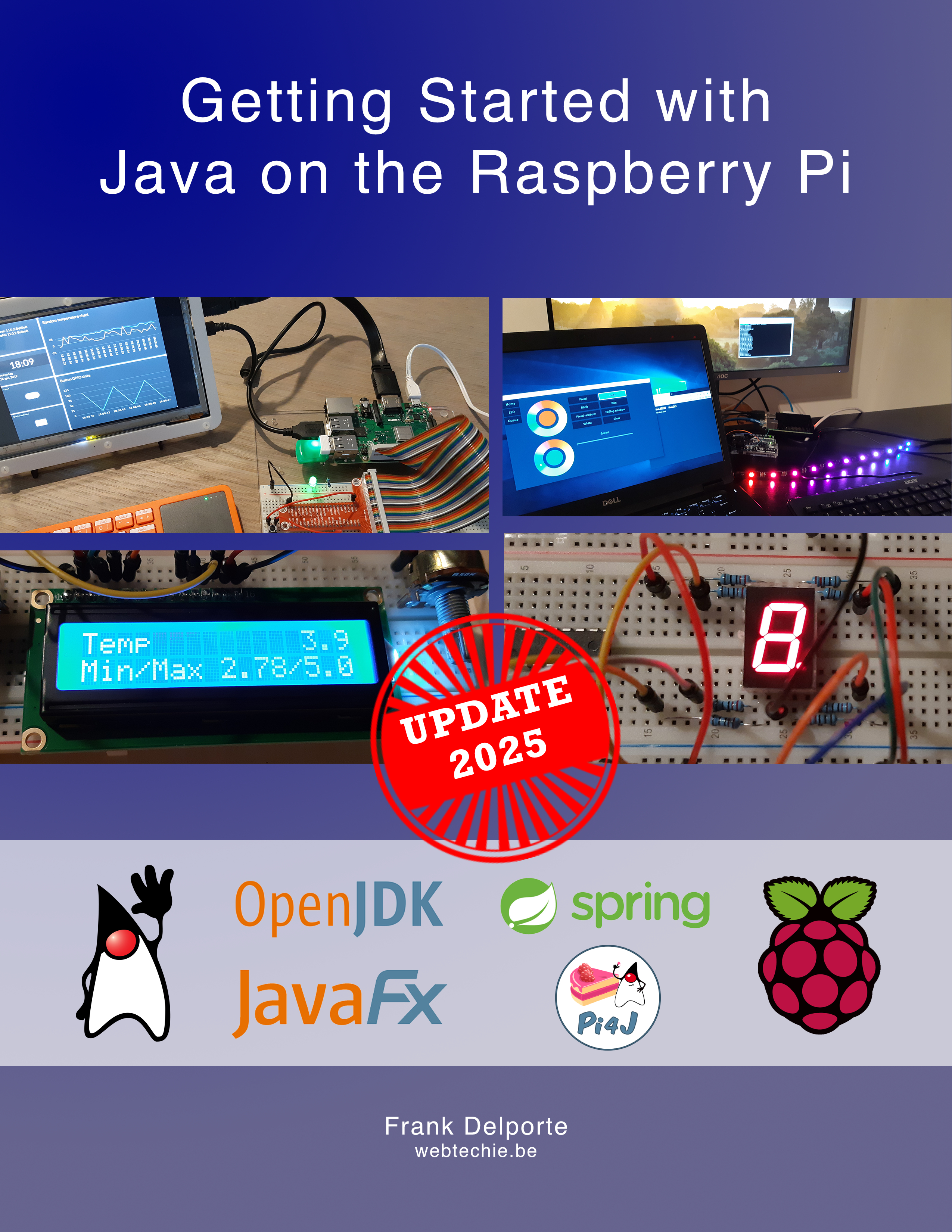 Cover of ebook and paper book 'Getting Started with Java on the Raspberry Pi'