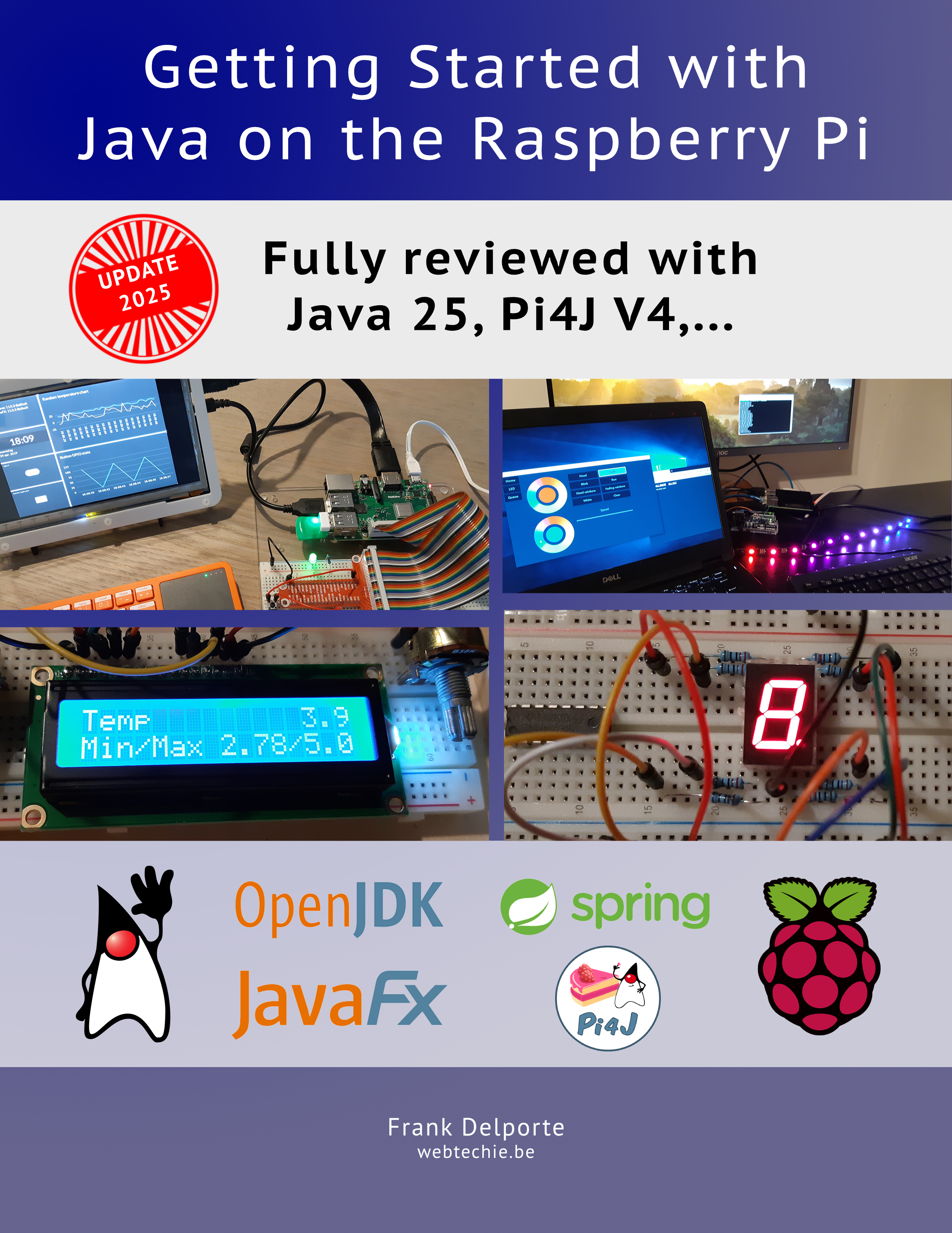 Cover of ebook and paper book 'Getting Started with Java on the Raspberry Pi'