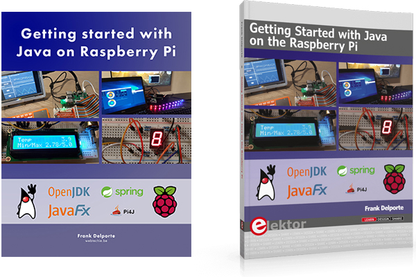 Cover of ebook and paper book “Getting Started with Java on the Raspberry Pi”